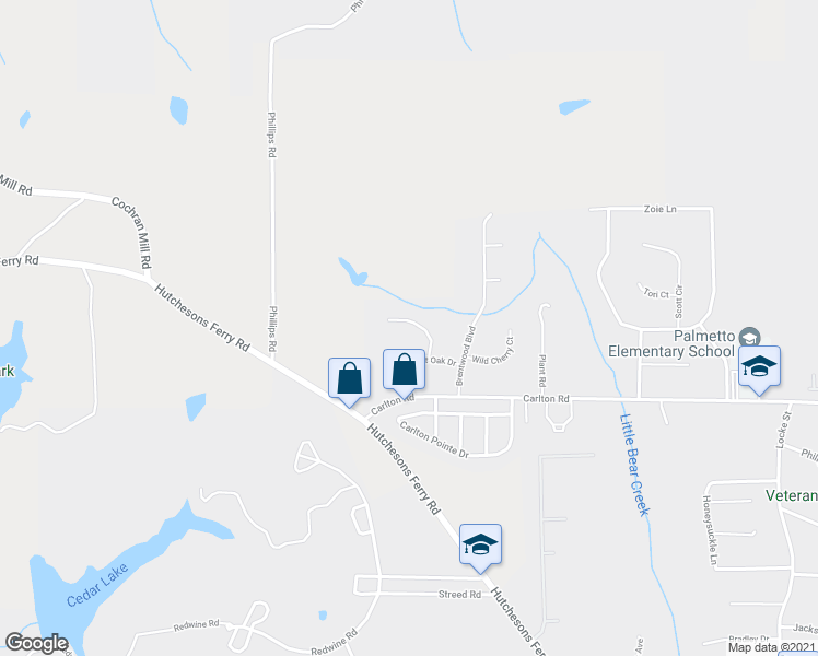 map of restaurants, bars, coffee shops, grocery stores, and more near 508 Shaggy-Hickory Tr in Palmetto