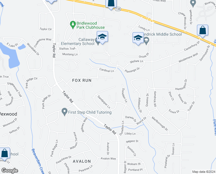 map of restaurants, bars, coffee shops, grocery stores, and more near 8147 Mountain Pass in Riverdale