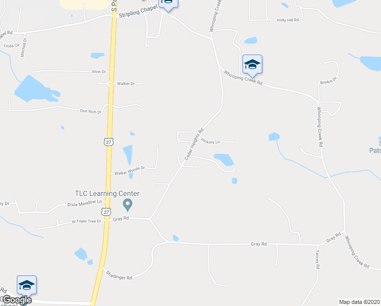 map of restaurants, bars, coffee shops, grocery stores, and more near 344 Cedar Heights Road in Carrollton