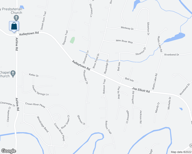 map of restaurants, bars, coffee shops, grocery stores, and more near 2308 Kelleytown Road in McDonough
