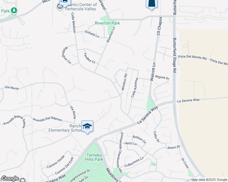 map of restaurants, bars, coffee shops, grocery stores, and more near 40599 Calle Medusa in Temecula