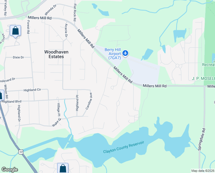 map of restaurants, bars, coffee shops, grocery stores, and more near 10 Pond Court in Stockbridge