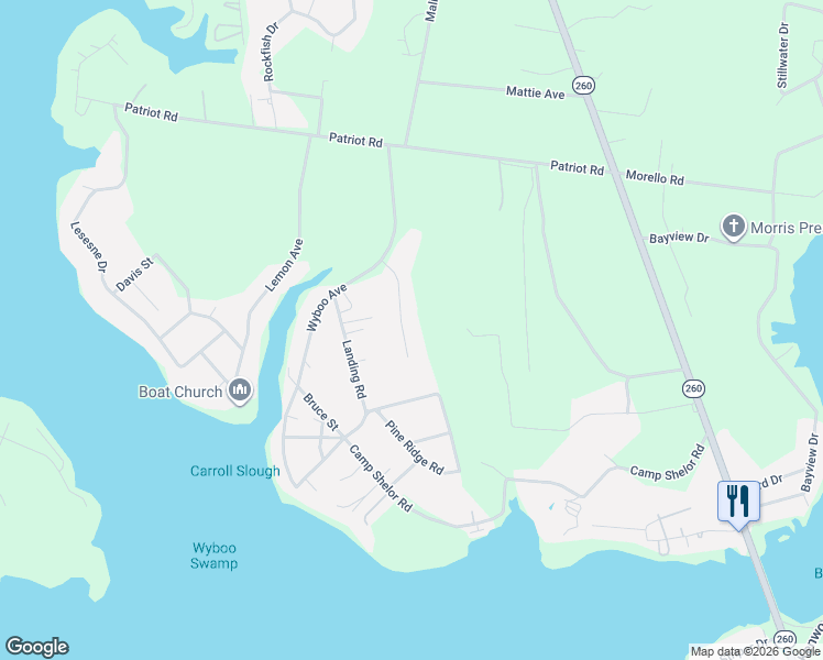 map of restaurants, bars, coffee shops, grocery stores, and more near 1153 Pond View Road in Manning