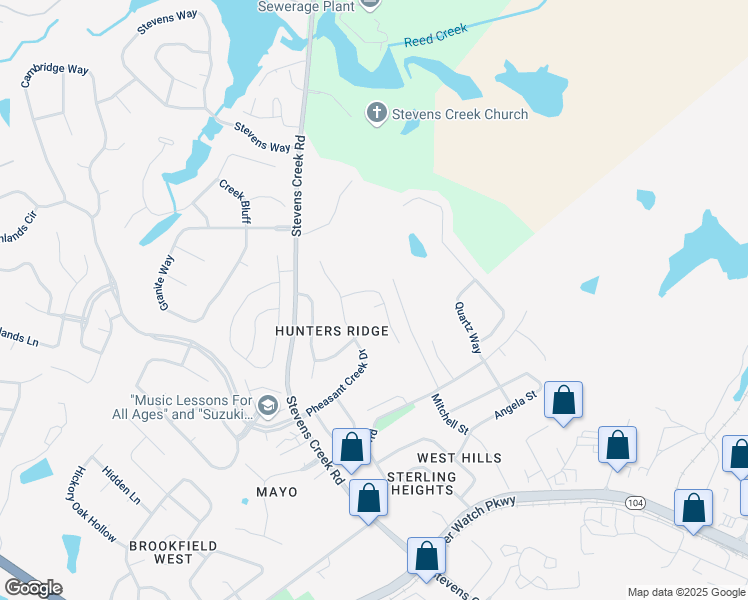 map of restaurants, bars, coffee shops, grocery stores, and more near 492 Falcon Drive in Martinez