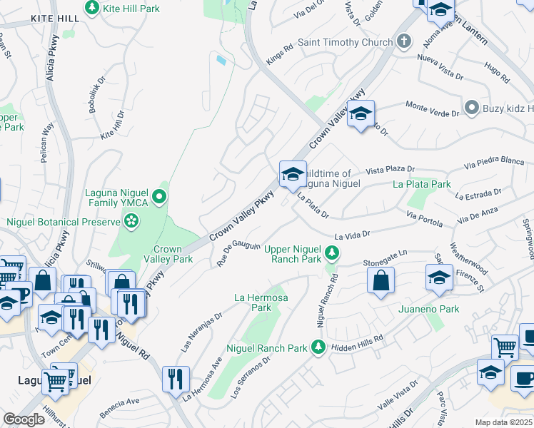 map of restaurants, bars, coffee shops, grocery stores, and more near in Laguna Niguel