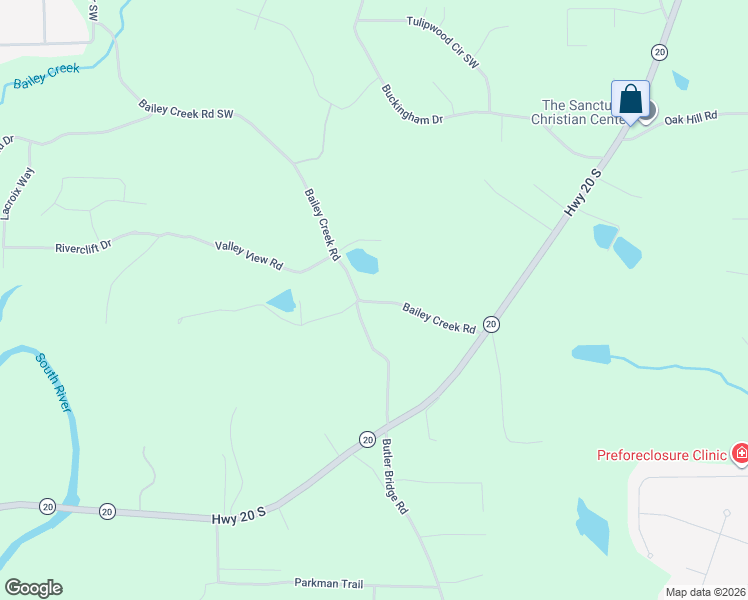 map of restaurants, bars, coffee shops, grocery stores, and more near 2006 Bailey Creek Road in Covington