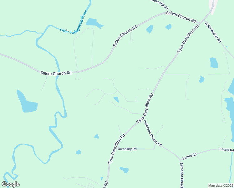 map of restaurants, bars, coffee shops, grocery stores, and more near 204 Taffeny Place in Carrollton