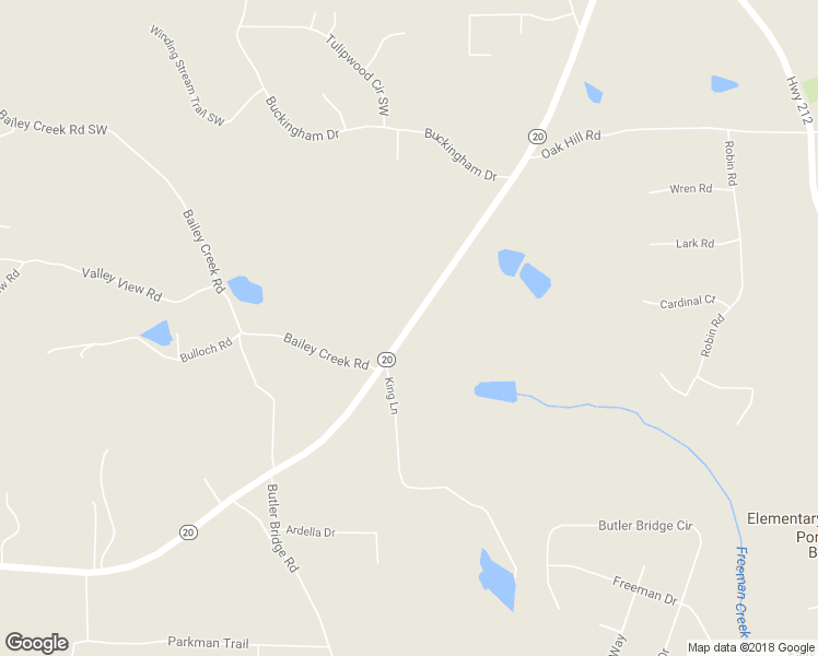 map of restaurants, bars, coffee shops, grocery stores, and more near 6010 Highway 20 in Covington