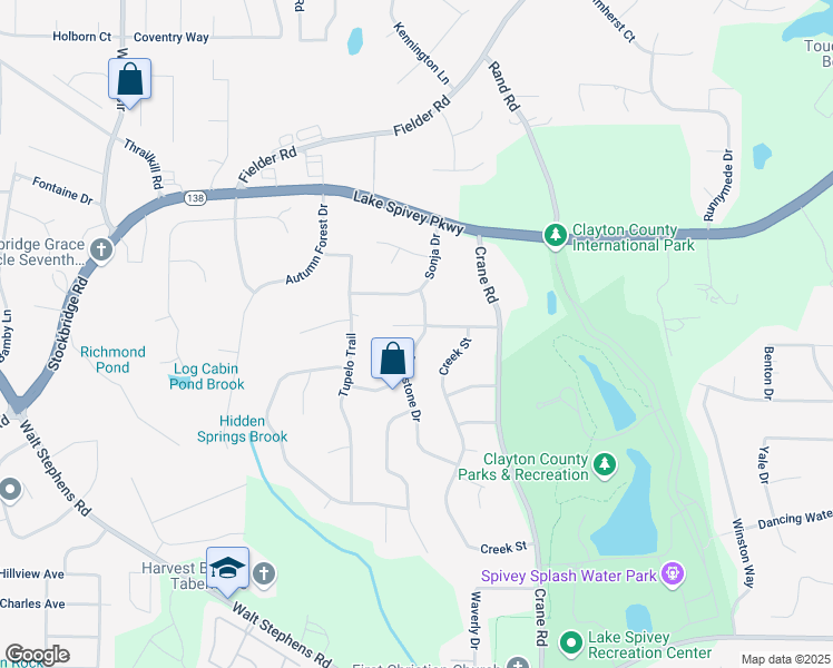 map of restaurants, bars, coffee shops, grocery stores, and more near 2149 Indian Hill Road in Jonesboro