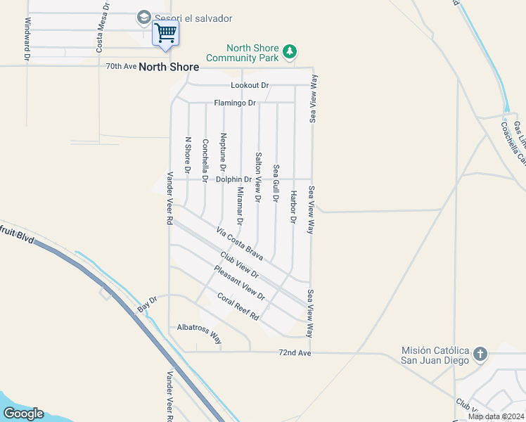 map of restaurants, bars, coffee shops, grocery stores, and more near in North Shore