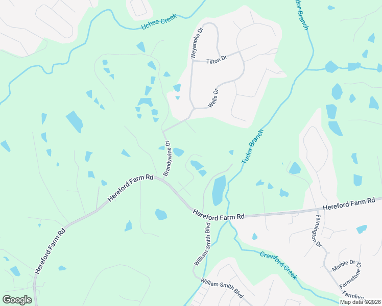 map of restaurants, bars, coffee shops, grocery stores, and more near 2223 Millshaven Trail in Evans