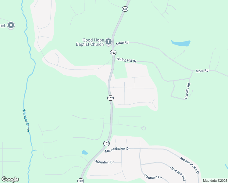 map of restaurants, bars, coffee shops, grocery stores, and more near 1367 Georgia 162 in Covington