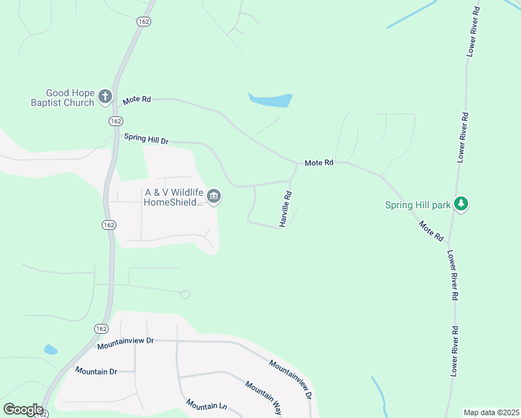 map of restaurants, bars, coffee shops, grocery stores, and more near 190 Harville Road in Covington