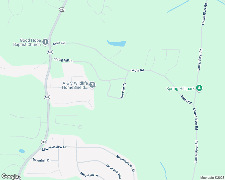 map of restaurants, bars, coffee shops, grocery stores, and more near 190 Harville Road in Covington