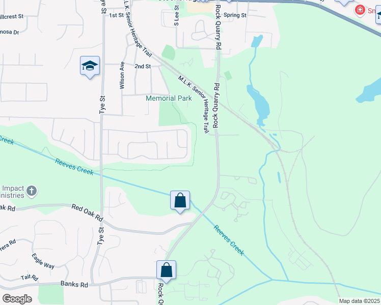 map of restaurants, bars, coffee shops, grocery stores, and more near 191 Misty Ridge Trail in Stockbridge