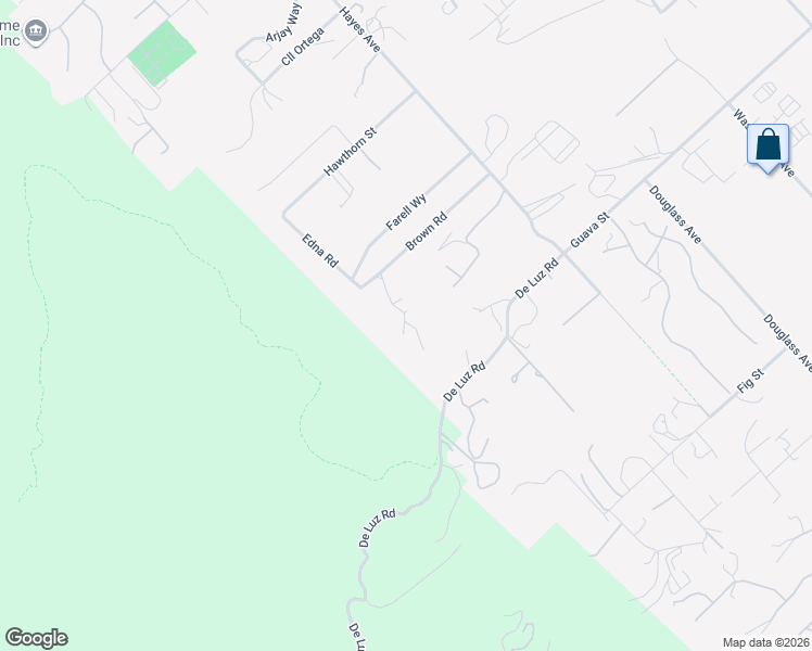 map of restaurants, bars, coffee shops, grocery stores, and more near 42880 Brown Road in Murrieta