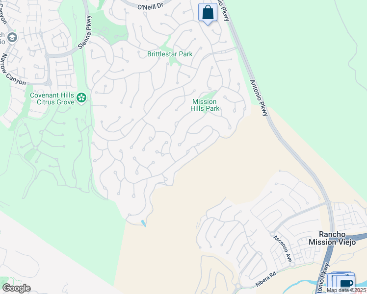 map of restaurants, bars, coffee shops, grocery stores, and more near 30 Sky Ranch Road in Ladera Ranch