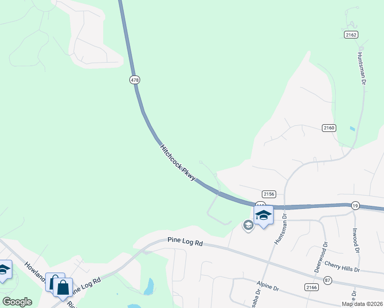 map of restaurants, bars, coffee shops, grocery stores, and more near 372-420 Hitchcock Parkway in Aiken