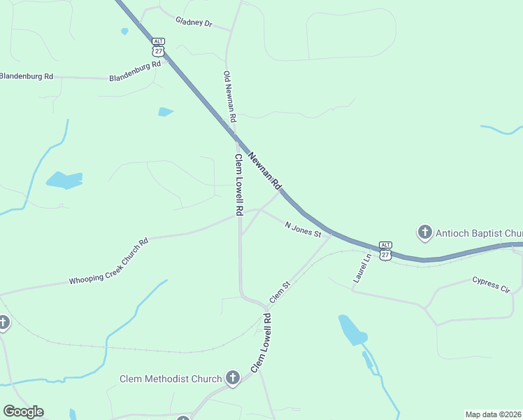 map of restaurants, bars, coffee shops, grocery stores, and more near 65 Head Street in Carrollton