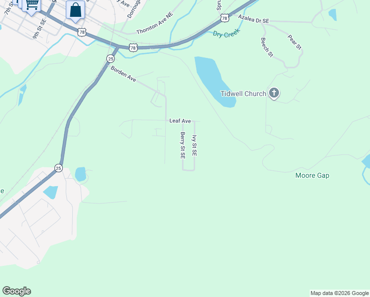 map of restaurants, bars, coffee shops, grocery stores, and more near 8701 Leaf Avenue in Leeds