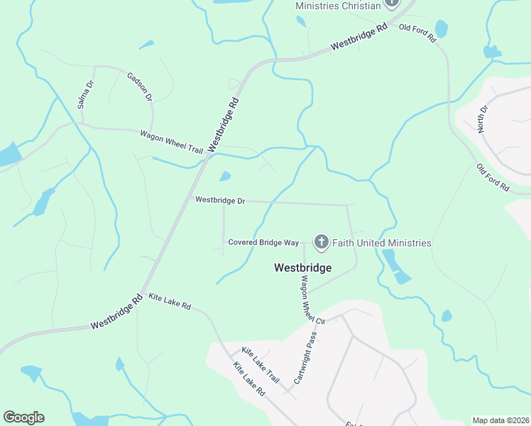 map of restaurants, bars, coffee shops, grocery stores, and more near 510 Westbridge Drive in Fayetteville