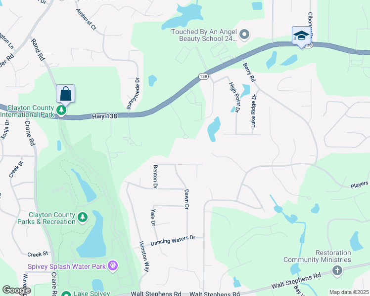 map of restaurants, bars, coffee shops, grocery stores, and more near 8080 Summit Business Parkway in Jonesboro
