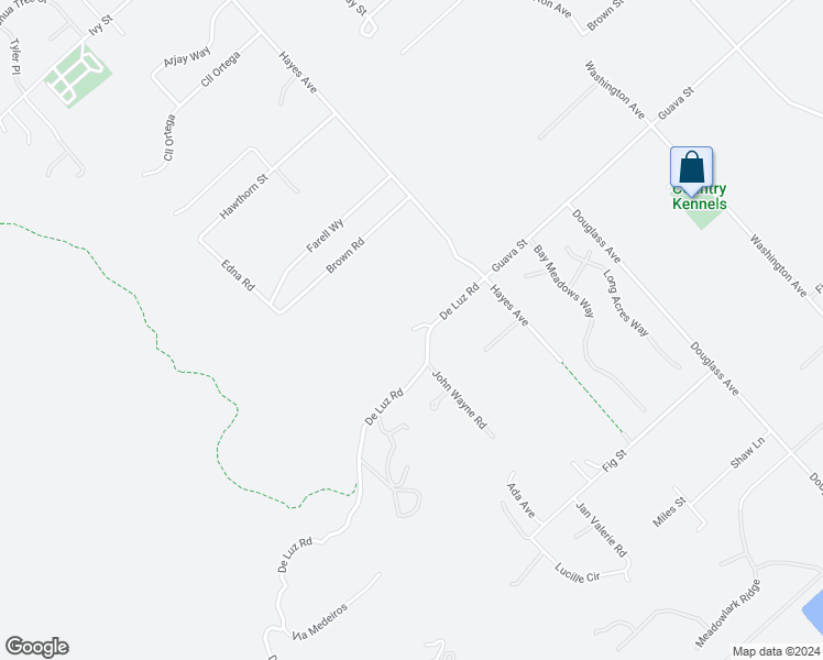 map of restaurants, bars, coffee shops, grocery stores, and more near 31897 De Luz Road in Murrieta