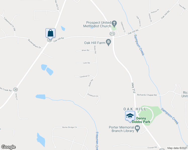 map of restaurants, bars, coffee shops, grocery stores, and more near 10 Cardinal Court in Covington