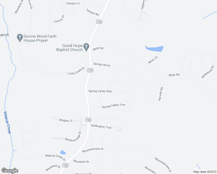 map of restaurants, bars, coffee shops, grocery stores, and more near 25 Spring Valley Crossing in Covington