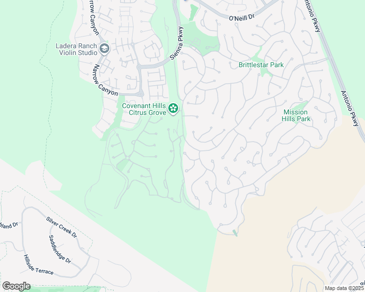 map of restaurants, bars, coffee shops, grocery stores, and more near 6 Pistoria Lane in Ladera Ranch