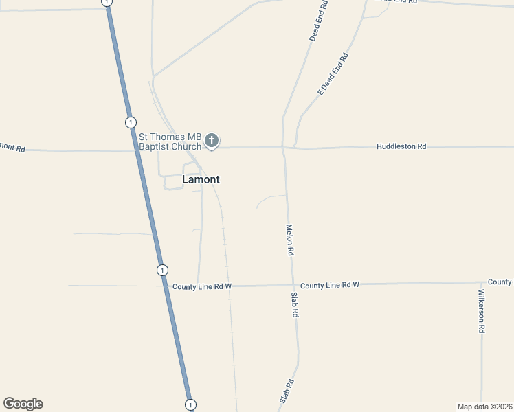 map of restaurants, bars, coffee shops, grocery stores, and more near Melon Road in Bolivar County