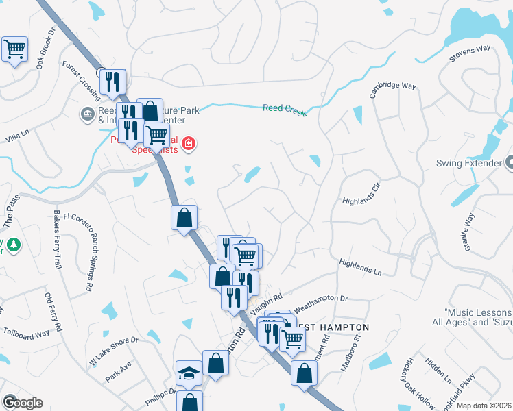 map of restaurants, bars, coffee shops, grocery stores, and more near 4213 Long Cove Dr in Martinez