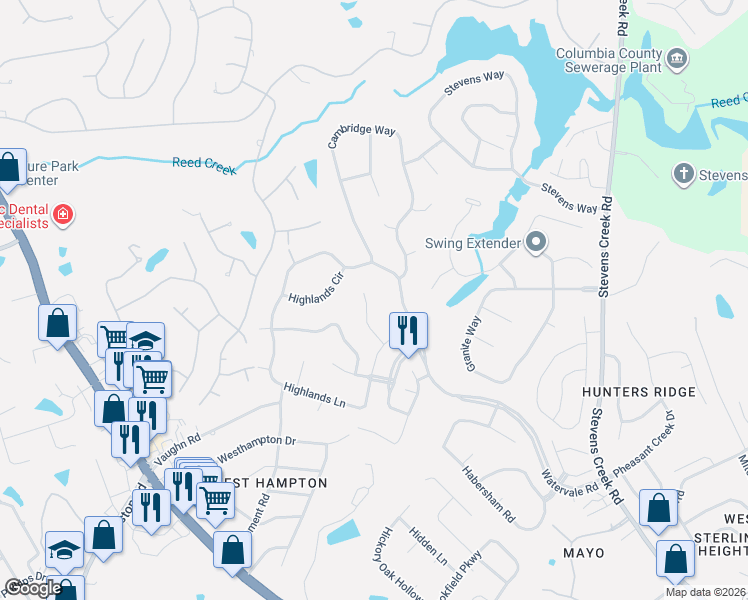 map of restaurants, bars, coffee shops, grocery stores, and more near 3507 Wakefield Court in Martinez