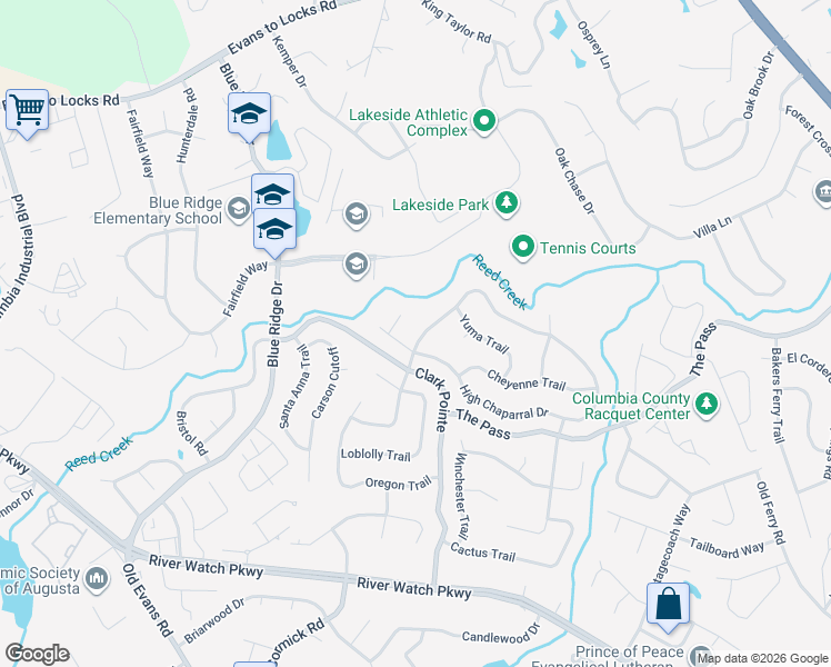map of restaurants, bars, coffee shops, grocery stores, and more near 284 High Chaparral Drive in Martinez