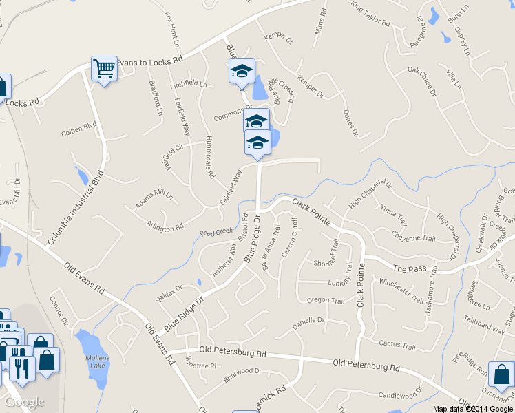 map of restaurants, bars, coffee shops, grocery stores, and more near 402 Santa Anna Trail in Martinez