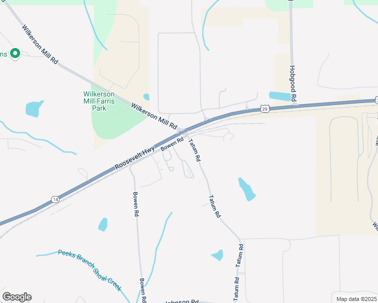 map of restaurants, bars, coffee shops, grocery stores, and more near 8395 Tatum Road in Palmetto