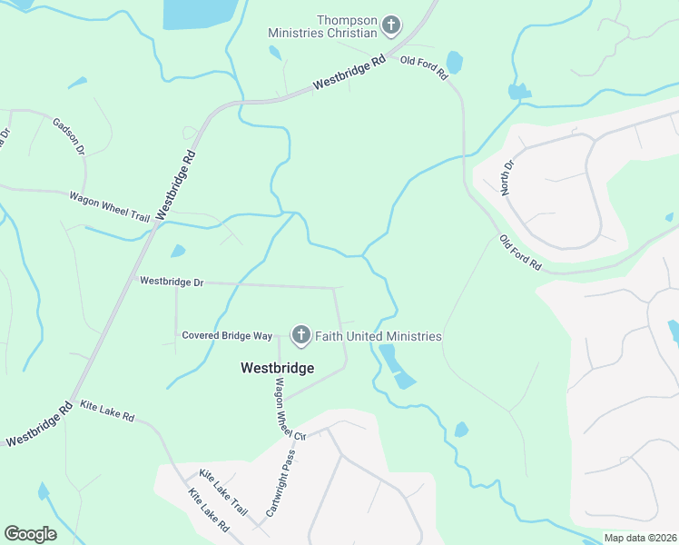 map of restaurants, bars, coffee shops, grocery stores, and more near 533 Westbridge Drive in Fayetteville