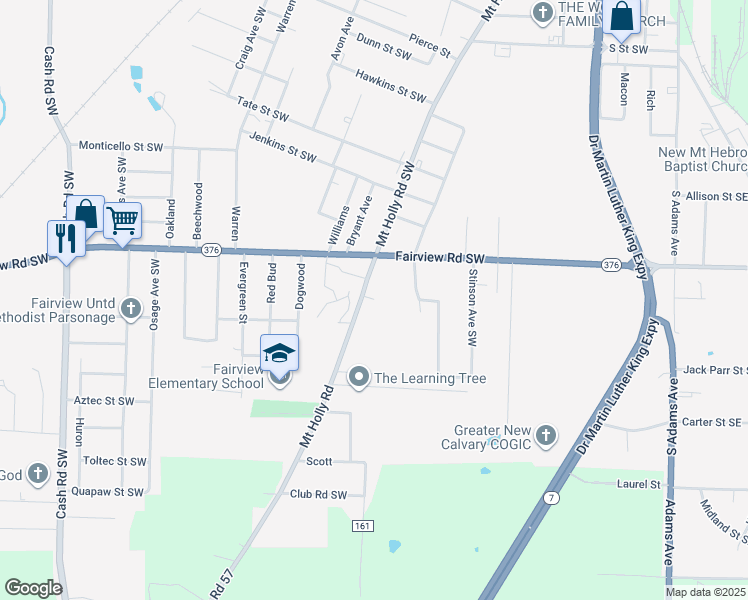 map of restaurants, bars, coffee shops, grocery stores, and more near 451 Wells Street Southwest in Camden