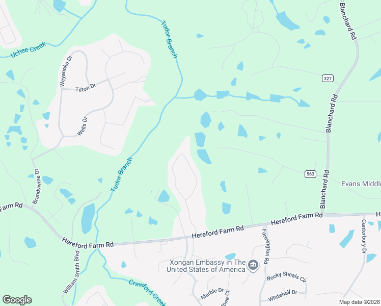 map of restaurants, bars, coffee shops, grocery stores, and more near 909 Rollo Domino Circle in Evans