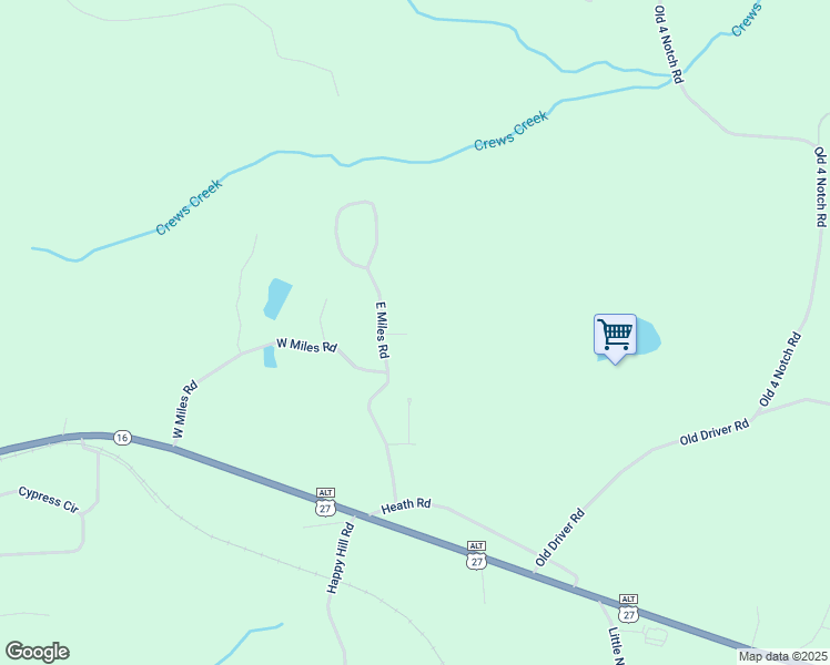 map of restaurants, bars, coffee shops, grocery stores, and more near 205 East Miles Road in Carrollton