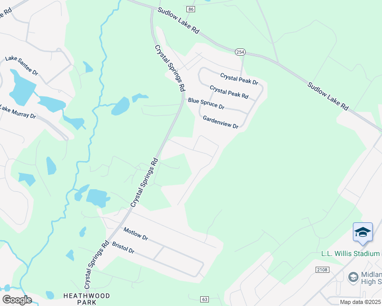 map of restaurants, bars, coffee shops, grocery stores, and more near 5062 Trickling Creek Drive in Graniteville