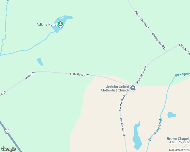 map of restaurants, bars, coffee shops, grocery stores, and more near State Road S-9-26 in Cameron