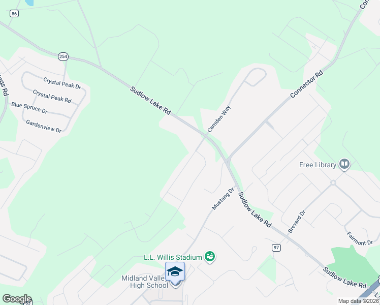 map of restaurants, bars, coffee shops, grocery stores, and more near 139 Midland Pines Drive in Graniteville