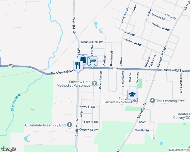 map of restaurants, bars, coffee shops, grocery stores, and more near 2735 Cherokee Avenue in Camden