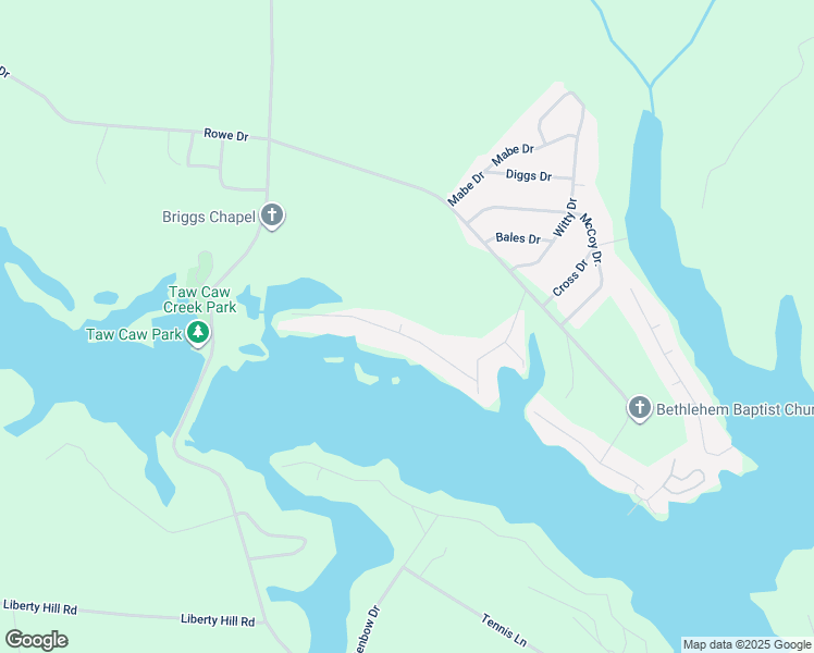 map of restaurants, bars, coffee shops, grocery stores, and more near 1454 Taw Caw Drive in Summerton