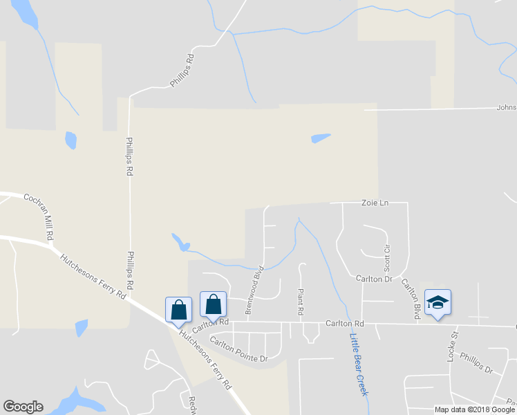 map of restaurants, bars, coffee shops, grocery stores, and more near 540 Brentwood Boulevard in Palmetto