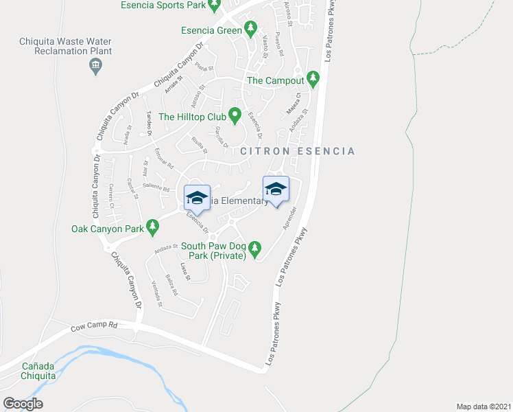 map of restaurants, bars, coffee shops, grocery stores, and more near 58 Marisol Street in Ladera Ranch