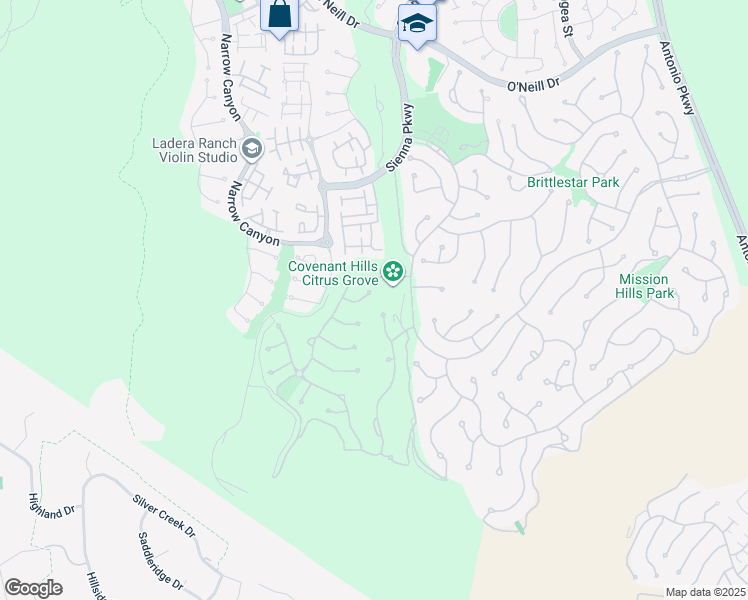 map of restaurants, bars, coffee shops, grocery stores, and more near 14 Katy Rose Lane in Mission Viejo