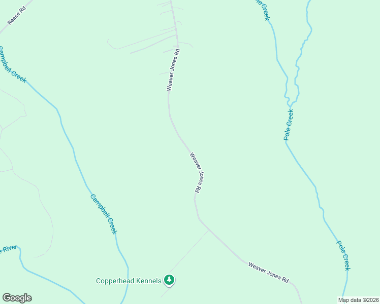 map of restaurants, bars, coffee shops, grocery stores, and more near 1661 Weaver Jones Road in Rutledge