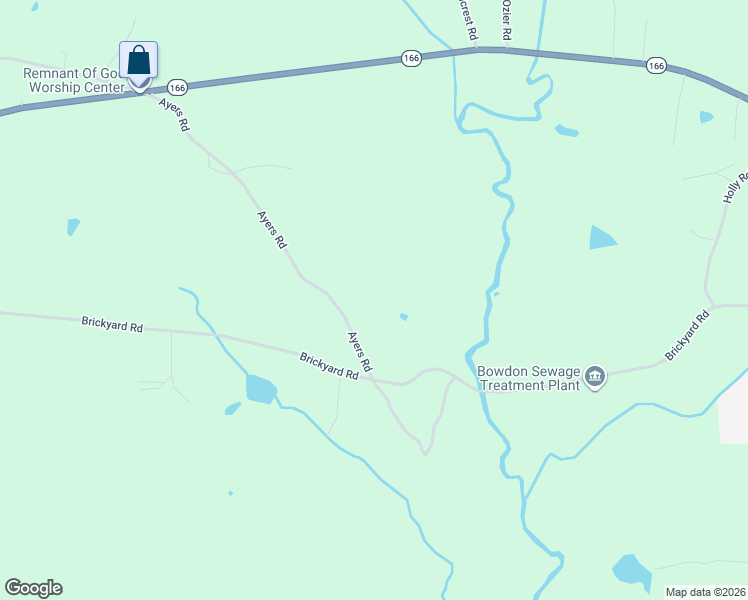 map of restaurants, bars, coffee shops, grocery stores, and more near 427 Ayers Road in Bowdon